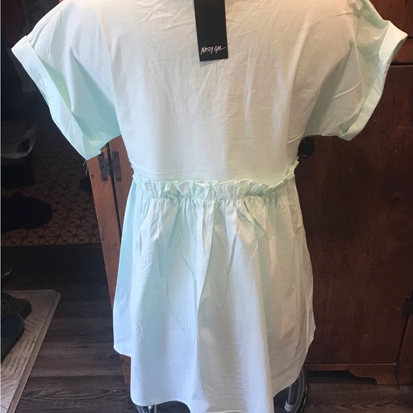 NWT - V-Neck Smock Skater Dress - Green - Size 10 - Picture 4 of 7